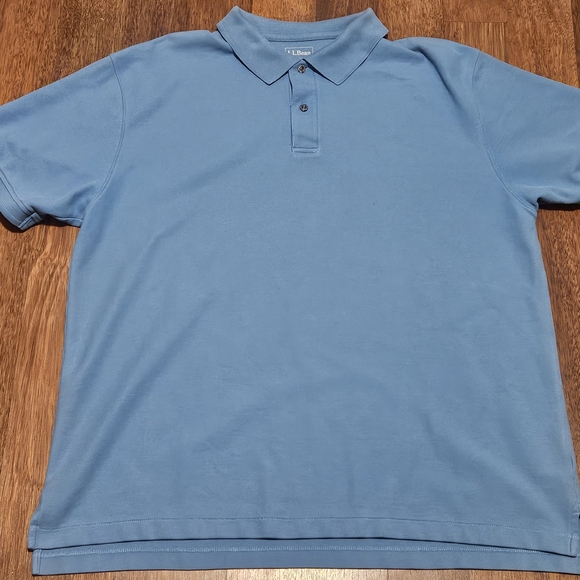 L.L. BEAN mens limited button up polo SIZE XL COLOR BLUE LXL21 - Picture 1 of 13